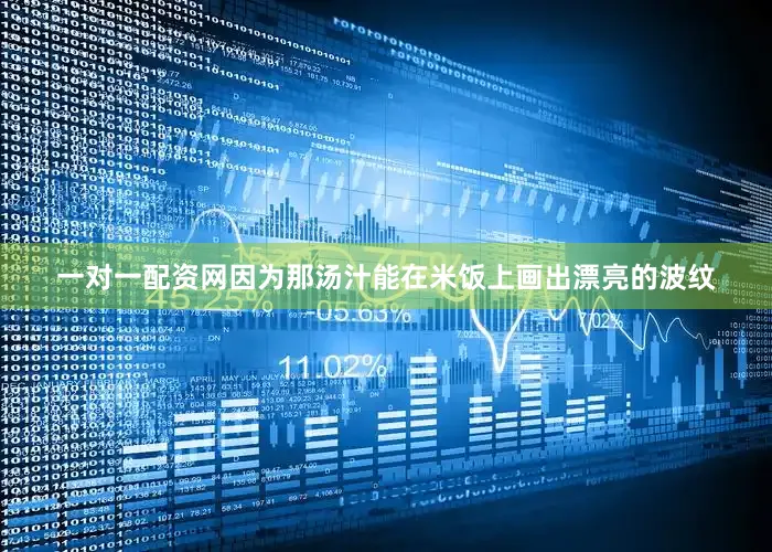 一对一配资网因为那汤汁能在米饭上画出漂亮的波纹